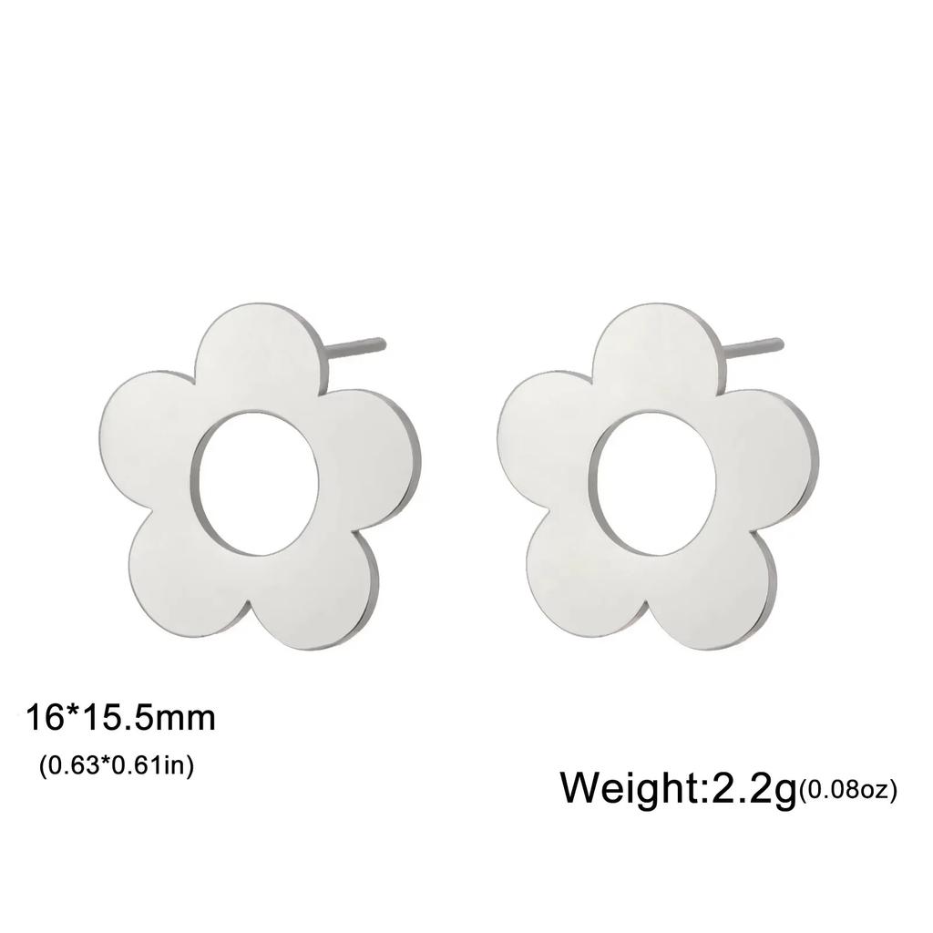 Cazador Cute Flower Drop Earrings for Women 2026 Trending Gold Color Stainless Steel New In Earrings Party Wedding Jewelry Gift