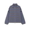 Frühling Damen Locker Fauler Stil Pullover Cardigan Ausgestellter Revers Langarm Doppelkettenstreifen Strickmantel