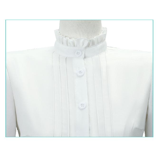 Fantasy Anime Elf Mage Cosplay Costume Black Dress with White Cape New Anime Series Inspired Outfit for Women