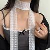 Polka Dots Chiffon Transparent Breathable Sunscreen Shawl Female Summer Thin Long Beach Towel Sun Silk Scarf
