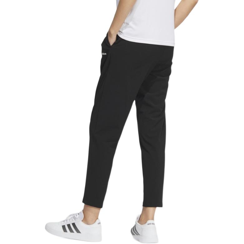 Adidas Comfortable Skin-Friendly Elastic Nine-Point Casual Pants Women Bottoms Black JI6003