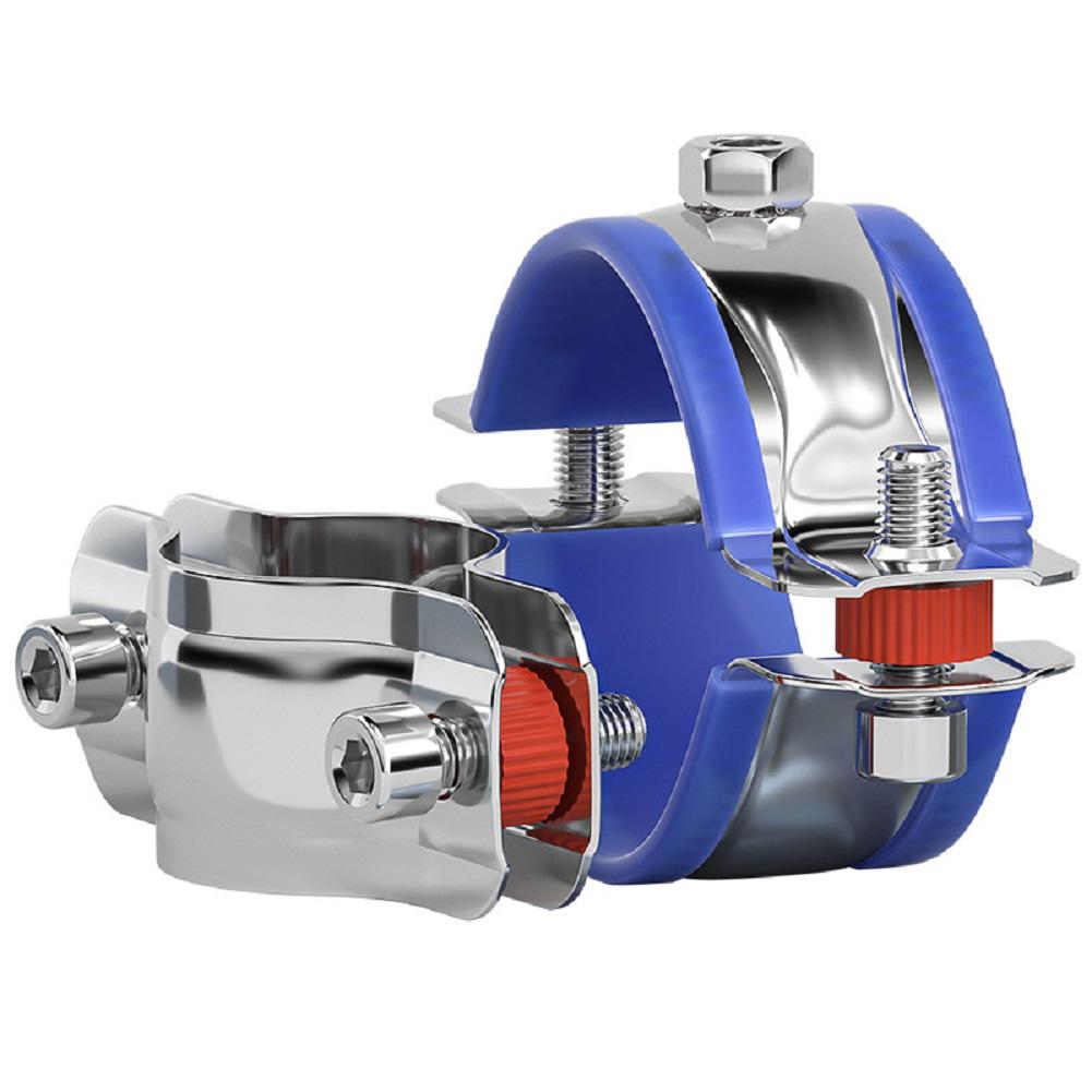 Зажим-фиксатор для стула с газовым лифтом Предотвращает проседание стула Серебристо-синий Регулируемый винт Предотвращает проседание Силиконовая прокладка China Mainland