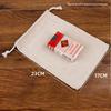Cotton Drawstring Bag with Printed Logo for Rice Storage