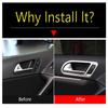 Car Inner Door Pull Doorknob Handle Hand-clasping Bowl Cover Trim Accessories Interior For Volkswagen VW Tiguan MK1 2008 - 2015