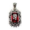 goodvibrations Rasta Ethiopian Lion Pendant Top in 925 Sterling Silver