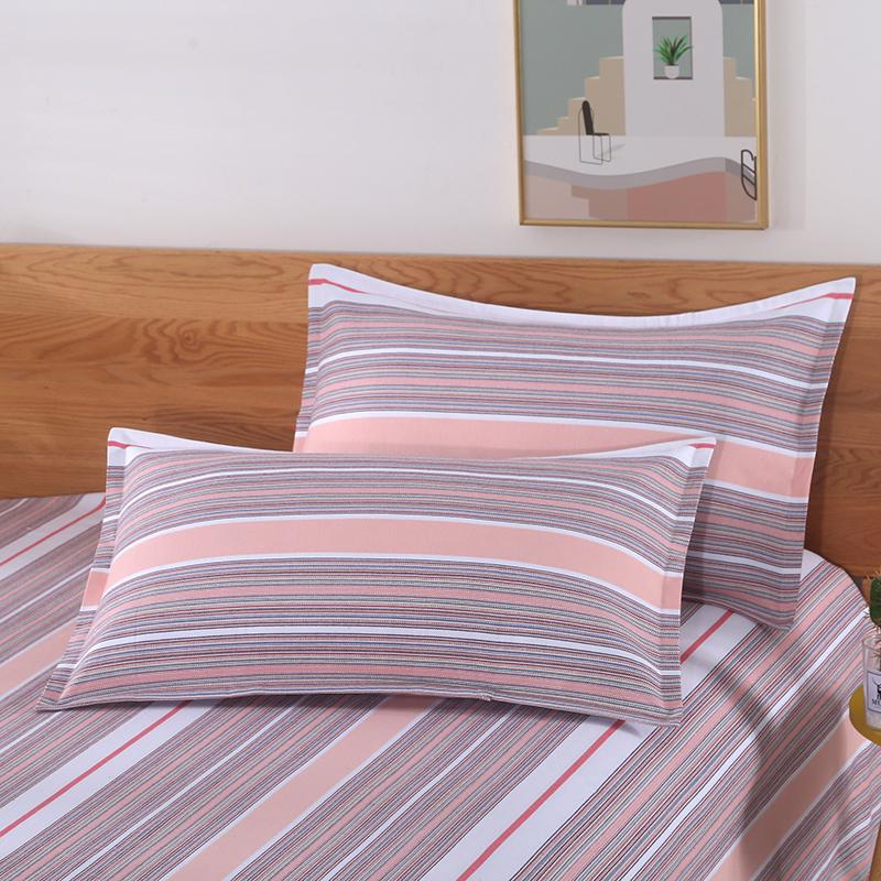 Extra Thick 100% Pure Cotton Pillowcase Set - Cool Mat, Single, Summer, Two-Piece