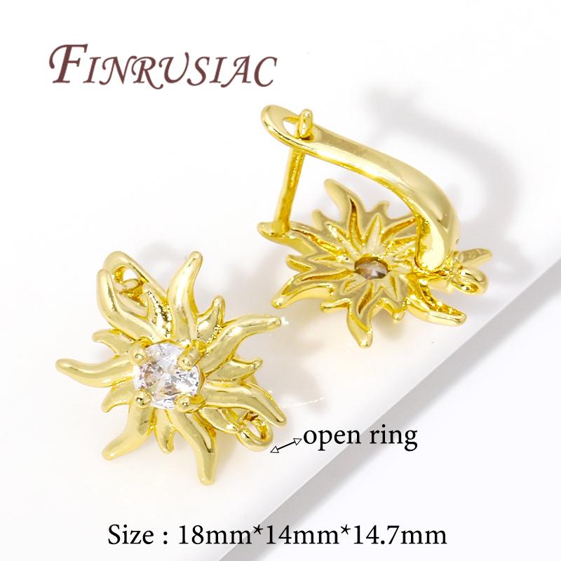 Multi Styles 18K Gold Plated Earwires Fasteners Earring Hooks Clasps Accessories For DIY Women's Anti-Allergy Earrings Making