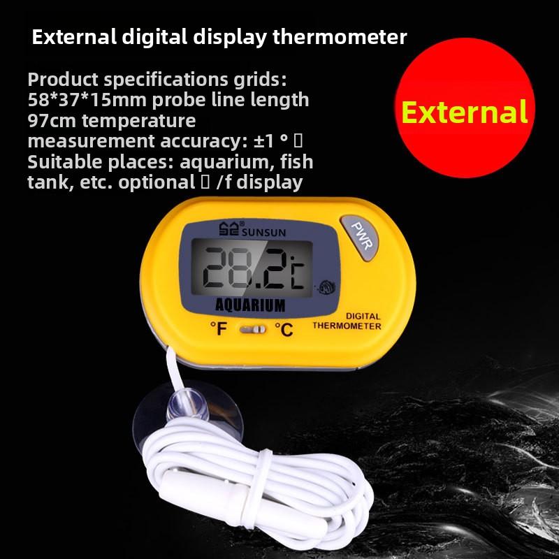 Aquarium Thermometers Fish Liquid Crystal Water Thermometer Tropical Fish Thermometer Electronic Temperature Instrument
