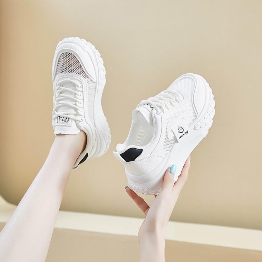 Daddy Shoes Женская спортивная и досуговая сетчатая дышащая обувь на толстой подошве — фото 10