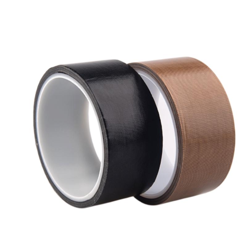 Ptfe Adhesive Tape High Temp Fiberglass Tape Non Stick Backed Metal Detectable Ptfe Tape (Black,50 meters&5mm to 1250mm&10 mm) чёрный
