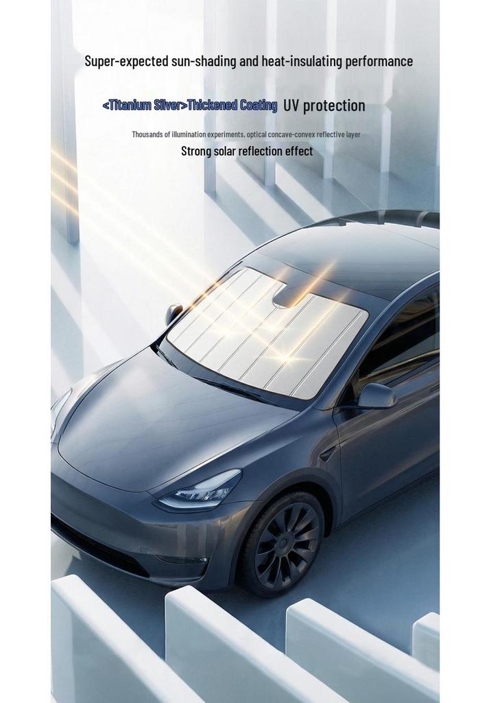Foldable Car Window Blackout Sunshade - Heat Insulation & Sun Protection Curtain