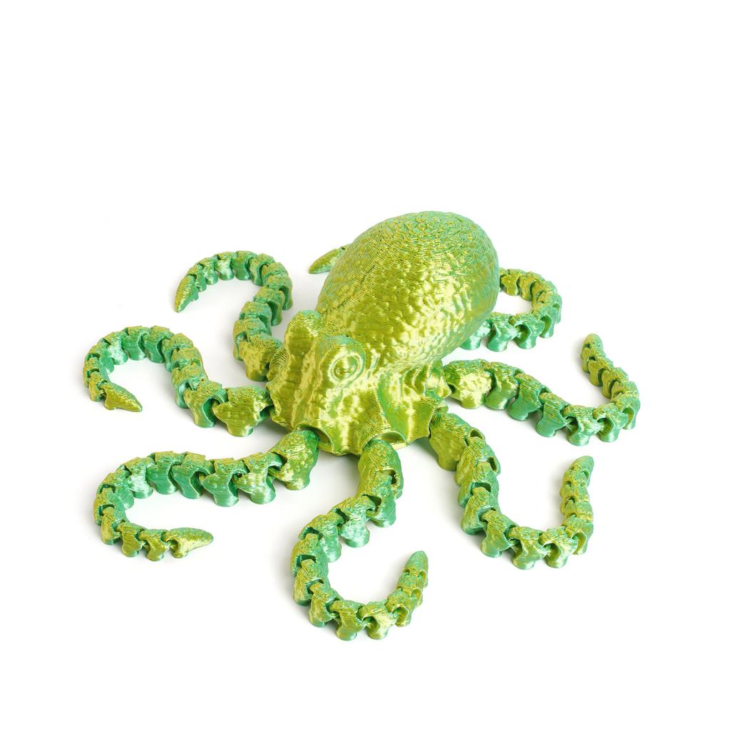3D Printed Octopus Sea Animal Fidget Toys with Tentacles Stuff Things Flexible Reptiles Action Figures Cool Skeleton 15cm