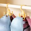 New Rotatable Closet Hooks Space Saving 5 Claw Hook Scarf Storage Rack Multi-purpose Wardrobe Storage