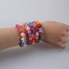 Children's Cute Acrylic Bead Bracelet - Colorful Handmade Pearl Design, Perfect Gift for Girls