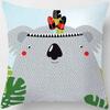 Cute Animal Print Square Pillowcase Home Decoration Car Sofa Cushion Cover