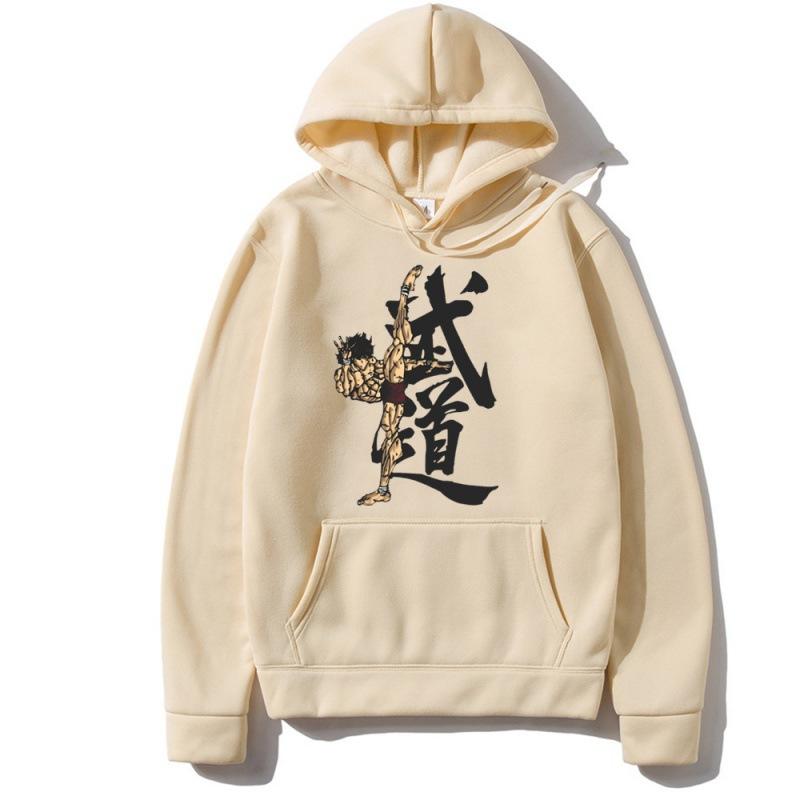 

Bushido Grappler Baki Autumn Winter New Hoodie Sweatshirts Fashion Hip Hop Casual Pullovers Autumn Boys Girls Hoodie Streetwear S