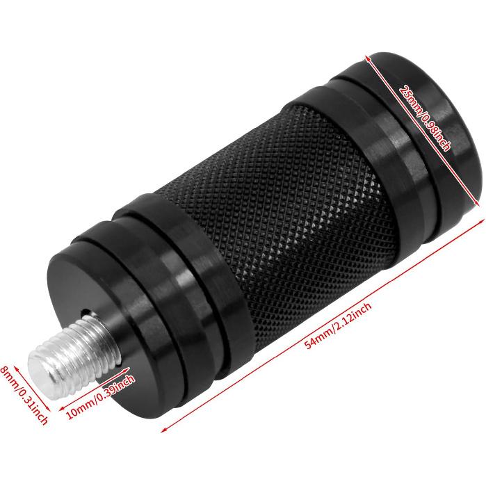 HDBUBALUS Shifter Peg Motorcycle Shift Lever Black CNC Billet Foot Pegs Compatible with Harley Dyna Sportster Softail Street Road Glide Touring