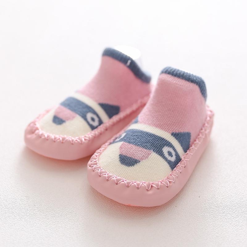 0-24Months Spring Autumn Newborn Rubber Soles Baby Socks Infant Baby Girls Boys Shoes Baby Floor Socks Anti Slip Soft Sole Sock