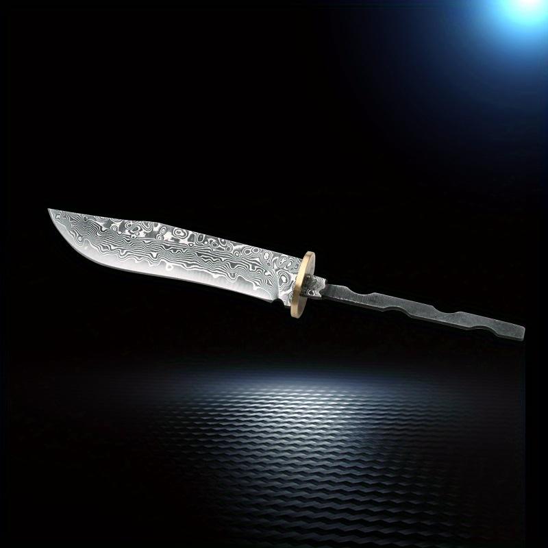 Damascus Steel Fixed Blade Knife Blanks Outdoor Tool Parts Household DIY Billets Semi-finished Accessories Tea Set Accessory Handmade