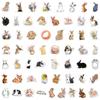New Animal Series: Cute Rabbit Stickers for Suitcases, Stationery, and Water Cups (55-110 Sheets)
