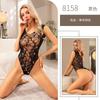 Sex Underwear Large Size Sexy Mesh Clothes Jacquard Perspective Hot Drill One-piece Bed Free of Temptation