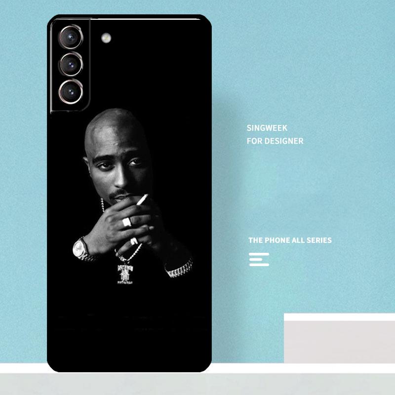 Rapper 2pac Singer Tupac Case For Samsung Galaxy S25 Ultra S20 S21 S22 S23 S24 Ultra S9 S10 Plus S25 FE Phone Cover