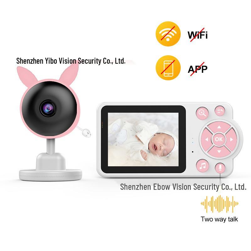 2.8" Wireless Baby Monitor with Cry Detection, Night Vision, Two-Way Talk, and Feeding Timer.