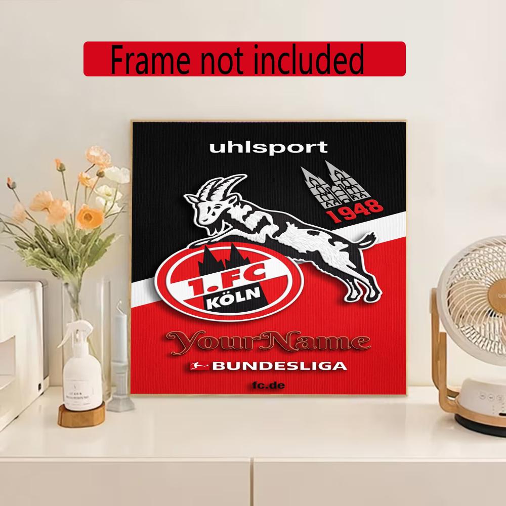 Eintracht Frankfurt Customize Your Name Diamond Painting Round Diamond Rhinestones Mosaic Diamond Embroidery Wall Paintings Rhinestones Gift Frameless