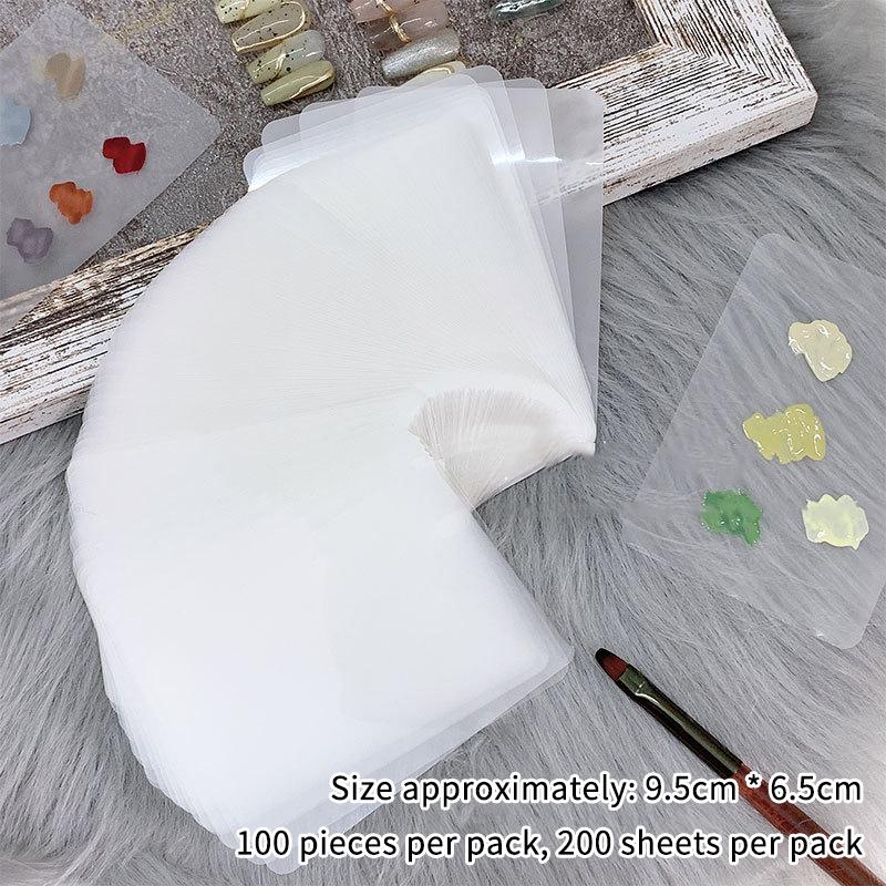 200 Stück Nagelgel Palette Kunst Malwerkzeug Wiederverwendbar Wasserdicht Abreißbar Beide Seiten Können Verwendet Werden Nagellack Farbpalette
