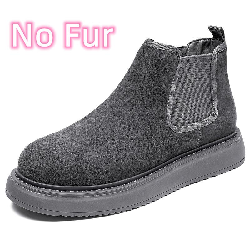 Herren Retro Wildleder Neuankömmling Chelsea Boots Herrenmode Stiefelette Herren Casual Britischer Stil Kurze Stiefel High-Top Schuhe
