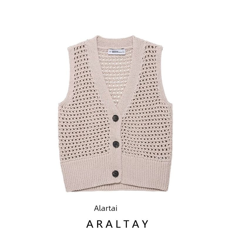 Araltay New Arrival Fashion Style Women's Clothing Fashion All-Match Casual Style Cardigan Knitting Vest Tops 6771125