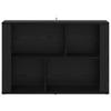 Sideboard in Black Oak Look 80 x 30 x 53 cm Particleboard