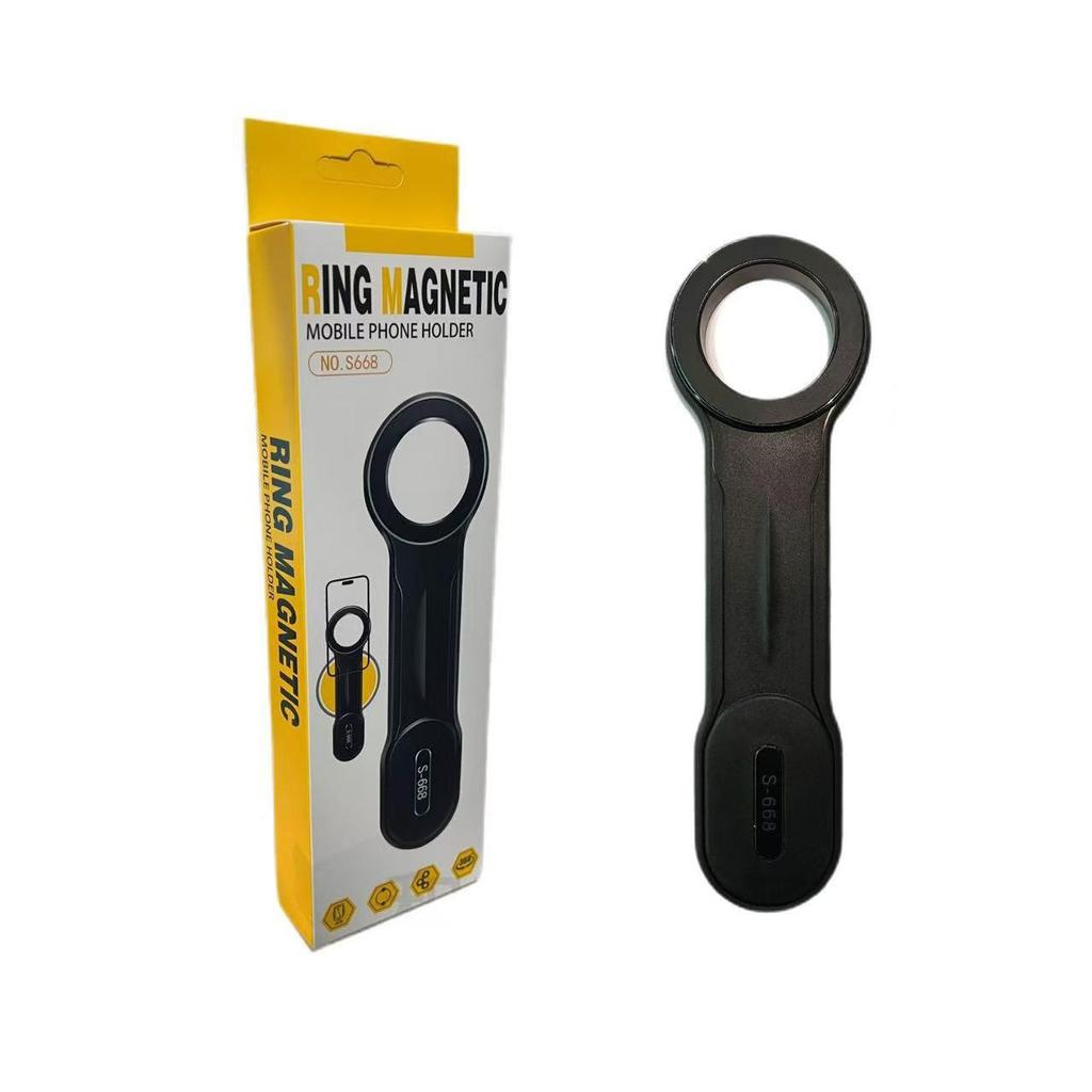 Magnetic Car Phone Holder with Multifunctional Floating Screen and Bendable Center Console Support