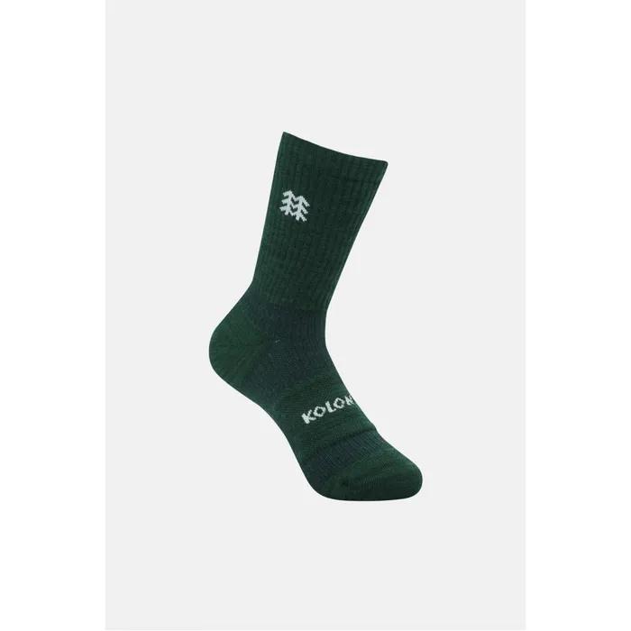 Unisex Hiking Compression Crew Socks QELAX26111DGR