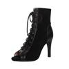Shoes for Women 2024 Fashion Lace Up Women's Sandals Outdoor Solid Concise Open Toe High Heels Daily Fish Mouth Sandals Women