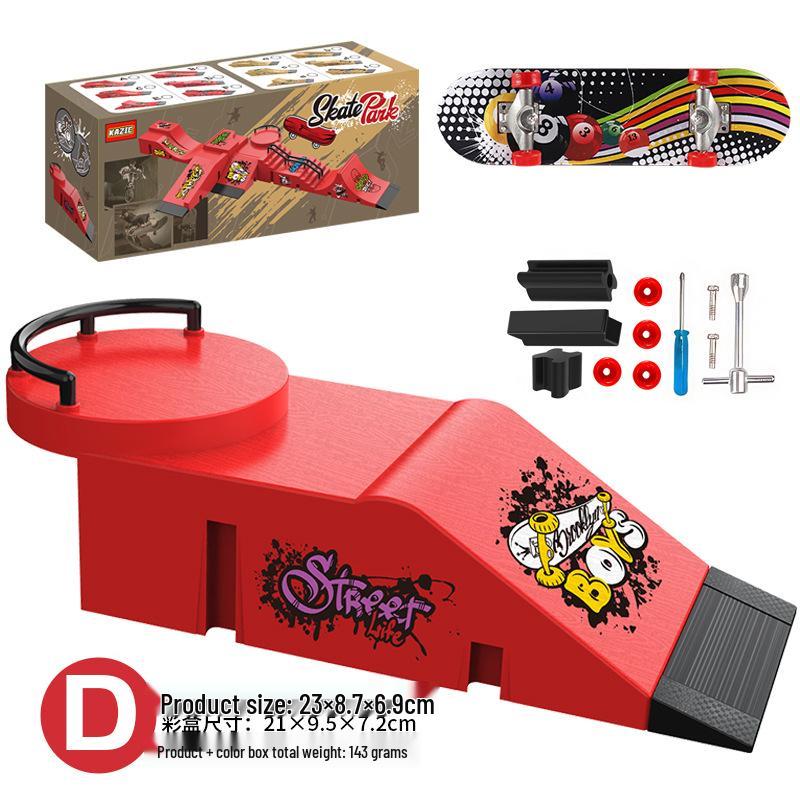 Fingertip Fingerboard Skatepark Set: Creative Scene Props for Kids