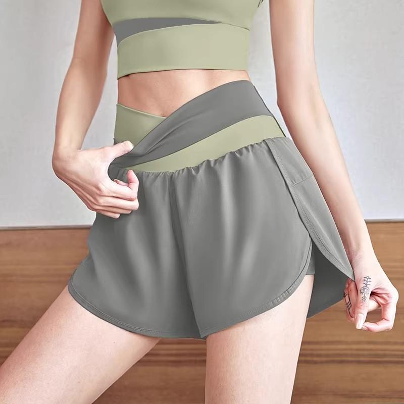 Womens High-End Yoga Set Quick-Dry Sports Suit With Built-in Bra Support Slim Fit Gym Workout Shorts