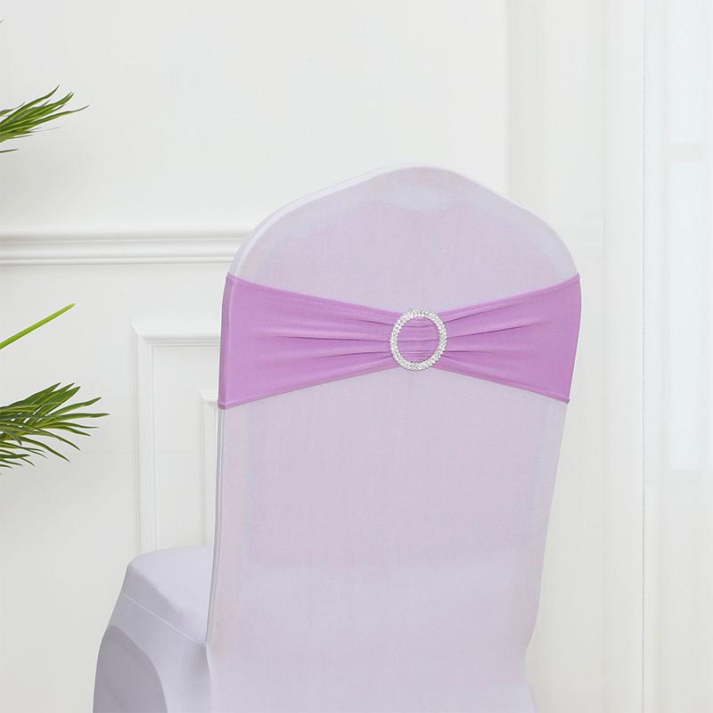 3pcs Chair Cover Chair Cover Elastic Stretch Removable Bowknot Decorative Accessories
