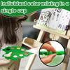 1Pc Easy-to-clean Green Plastic Creative Leaf Shape Palette for Art, Calligraphy, Drawing, Halloween or Christmas Gifts