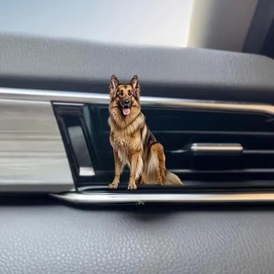 Ambientador para Coche Clip de Ventilación Difusor de Salida de Aire Automático Regalo para Amigo Adorno de Perro Perfumado