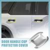 For Ford Bronco Sport   4Pcs Silver ABS Car Exterior Door Handle Bowl Cup Cover Guard Trim Case Accessories Chrome