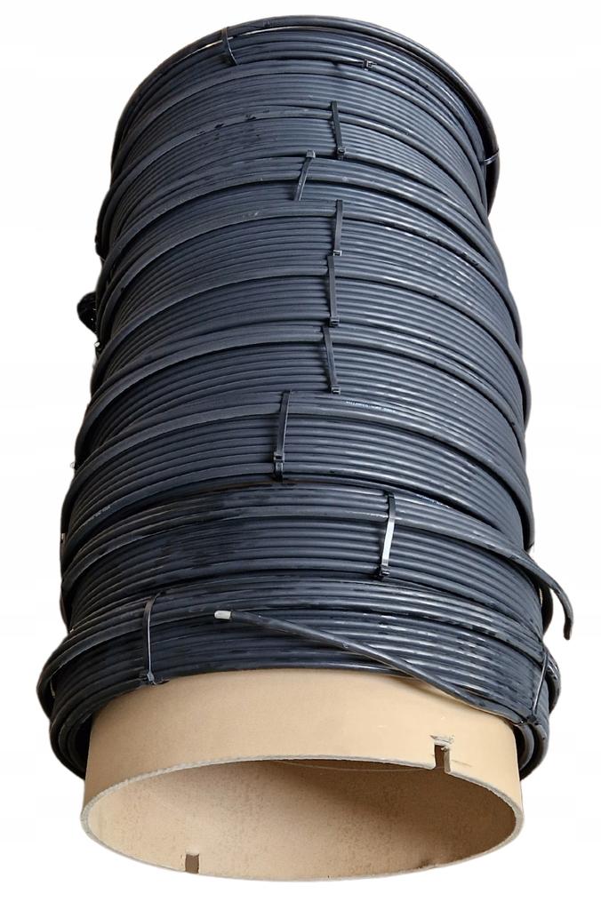 Drut aluminiowy odgromowy czarny fi 8mm w izolacji pcv pvc - 10kg 50mb