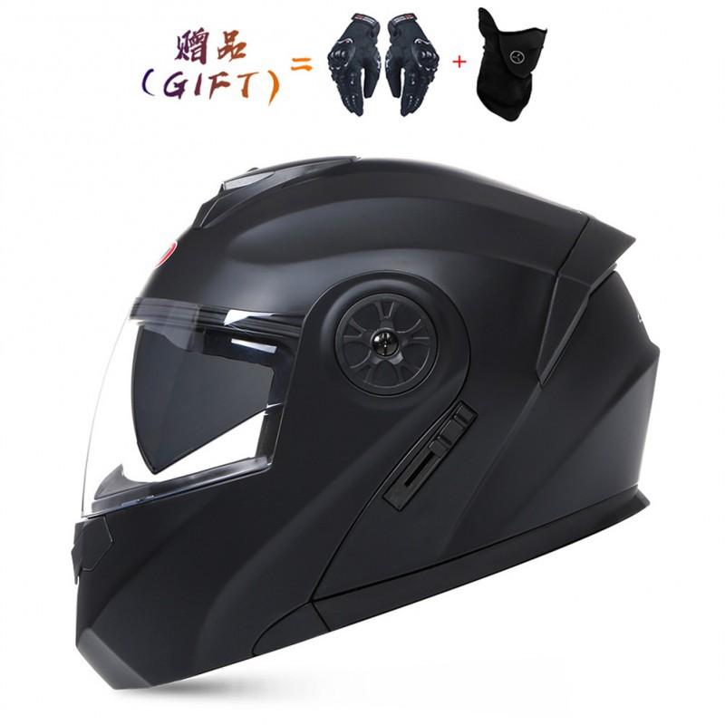 Capacete de Bicicleta Elétrica BLD Capacete de Motocicleta Lente Dupla Completa Exposta Universal para Ciclismo Todas as Estações
