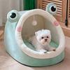 Cartoon Style Cat Sleep Bed Washable Pet Sleeping Bed Warm Pets Sleeping Cave  Kitten