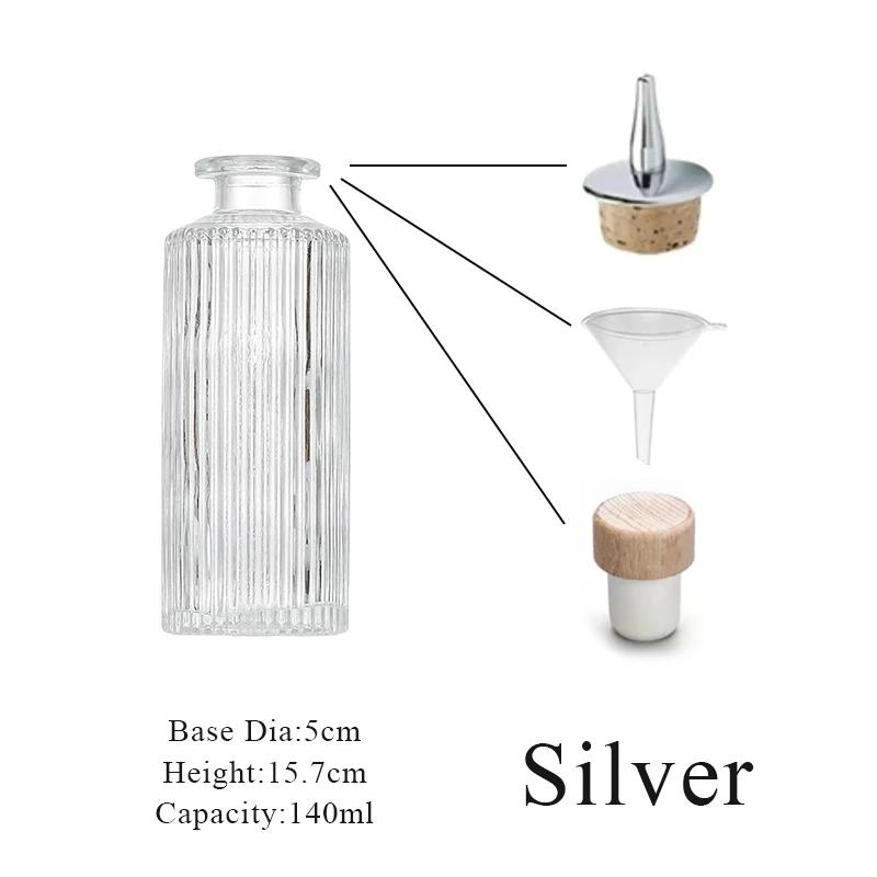 Cocktail Bitters Bottles With Cap Vintage Glass With Stainless Steel Caps Kitchen Seasoning Tools Bar Bartender Accessories