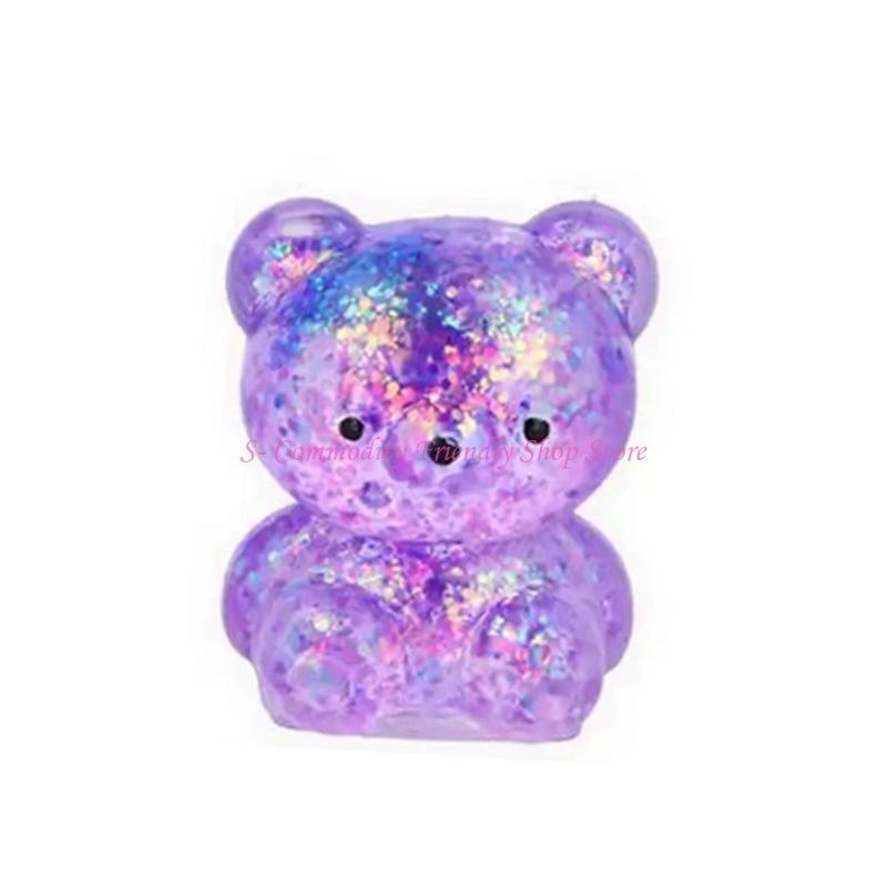 85Ae Pocket Sized Slow Recovery Squeeze Toy Glitter Deformation Design Anti Anxiety Sensory Game