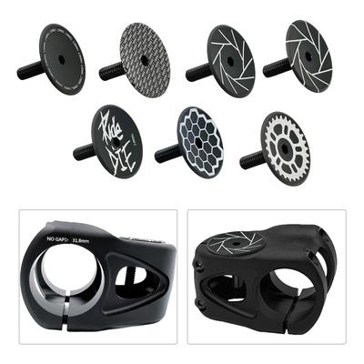 Bicycles Headset Caps Aluminum Alloy Bike Front Fork Stem Top Caps Integrated Bike Stem Cover Replacement Cycling Part