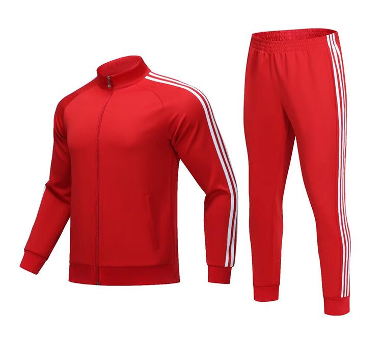 Unisex Long-Sleeve Stand Collar Sports Jacket & Training Suit Set - Autumn/Winter Collection