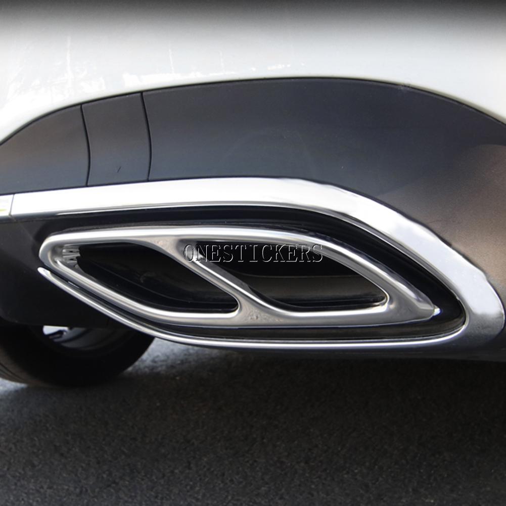 For Mercedes Benz CLA Class C118 W118 CLA180 200 220 250 260 2020-2022 ABS Car Accessories Muffler Exhaust Pipe Tail Cover Trim KIY7