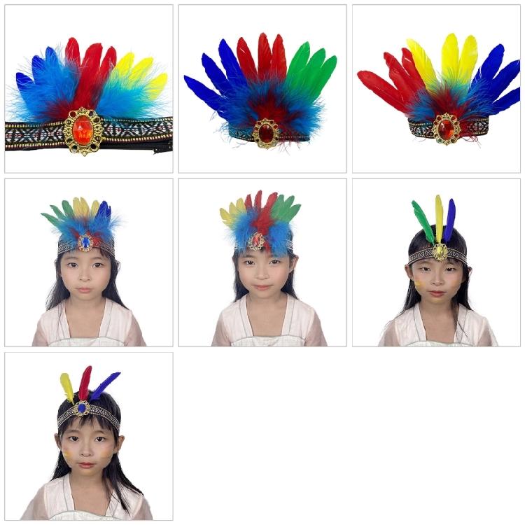 Feather Hairband Offering Comfort And Style Fashion Hairband For Bohemian Enthusiasts Attending Festivals Or Casual
